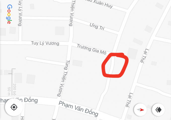 Khu vực phản ánh nêu trên.