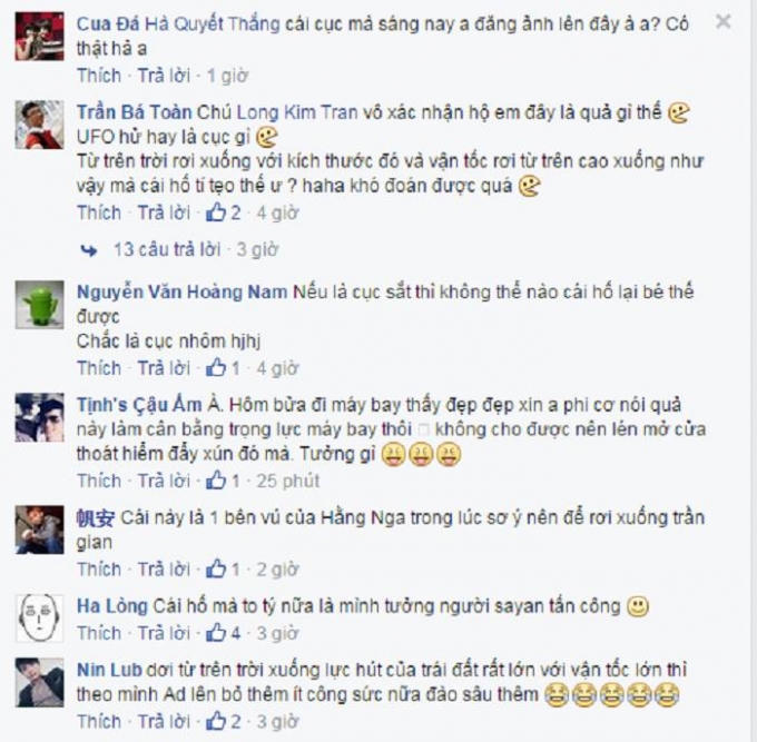 Cộng đồng mạng tỏ ra cực kỳ tò mò. Nguồn: Facebook.