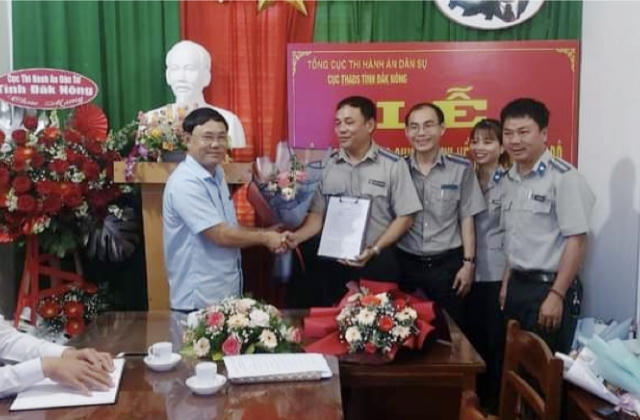 Bổ nhiệm Chi cục trưởng Chi cục Thi hành án dân sự huyện Đắk Song
