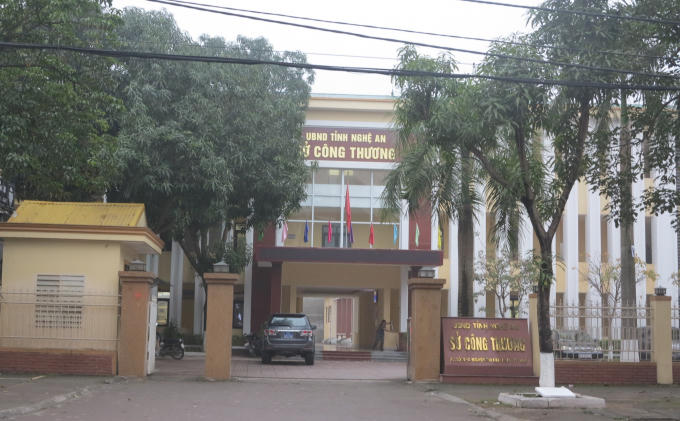 Sở Công thương Nghệ An nơi xảy ra vụ trộm.
