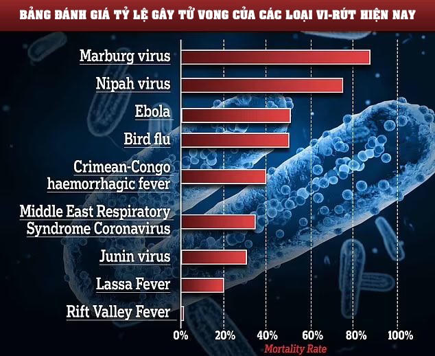 Theo thống kê, tỷ lệ tử vong do bệnh "chảy máu mắt" lên tới 88%, nghĩa là trong 10 người nhiễm bệnh thì có gần 9 người tử vong.
