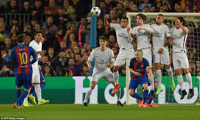 Messi vẫn là điểm nhấn trong các pha tấn công của Barcelona.