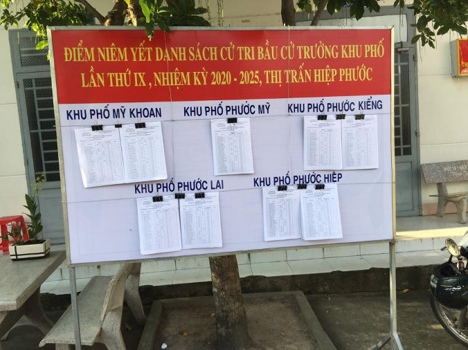 danh sach bau cu