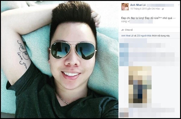 Những status tình cảm ngọt ngào của Miu Lê dành cho chàng trai này. Ảnh: internet.