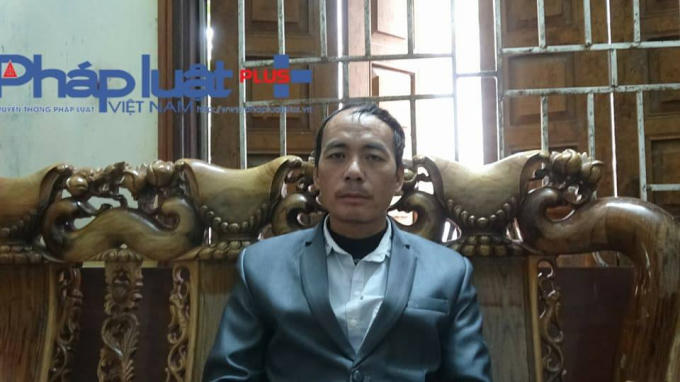 Ông Nguyễn Văn Mạnh - Chồng sản phụ xấu số. (Ảnh: Tiến Vũ)
