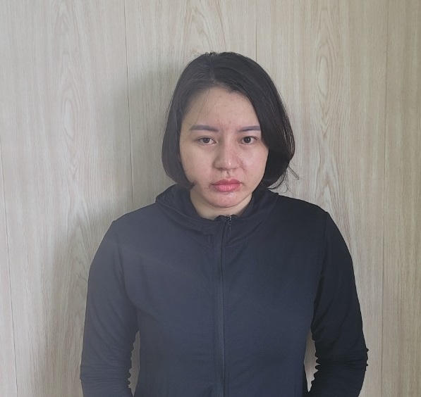 Đối tượng tại cơ quan công an.