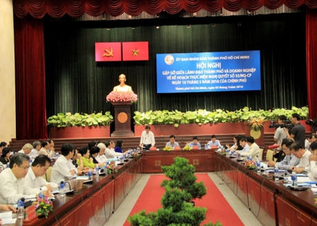 Hội nghị nhằm lắng nghe những góp ý về kế hoạch vụ thể để thực hiện có hiệu quả về nghị quyết 35 của Chính phủ.