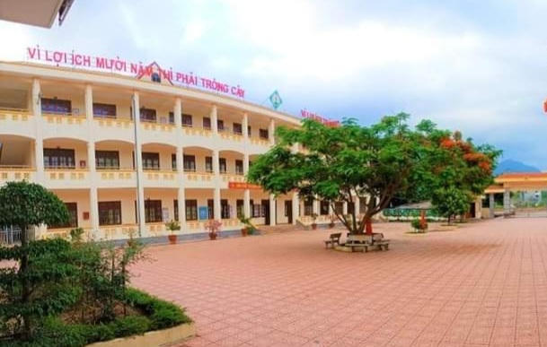 Một góc trường THCS - THPT Hoành Mô.