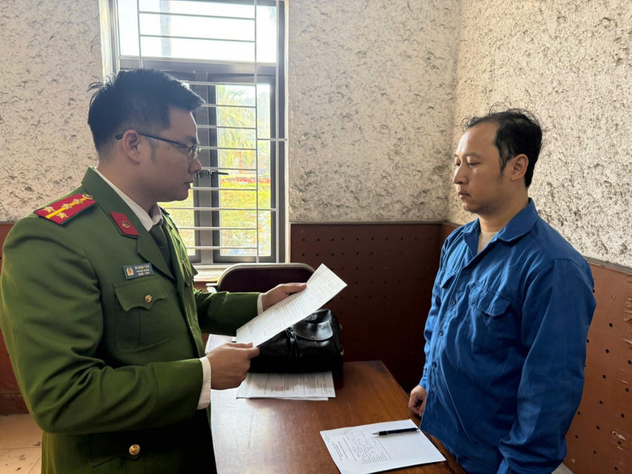 Cơ quan Cảnh sát điều tra thi hành Quyết định tố tụng đối với Nguyễn Thanh Tuấn