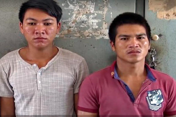 Hai trong số 3 bị cáo. (Ảnh: báo Công an nhân dân)