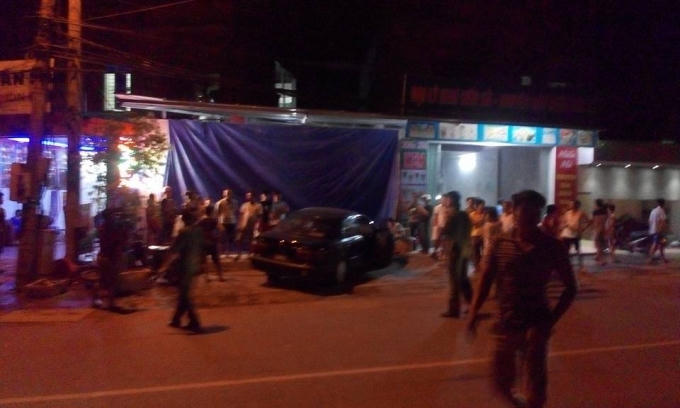 Hiện trường vụ tai nạn.
