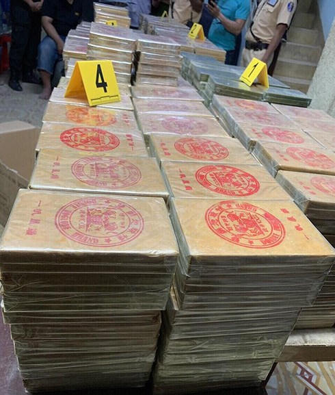 Số ma túy bị bắt giữ.