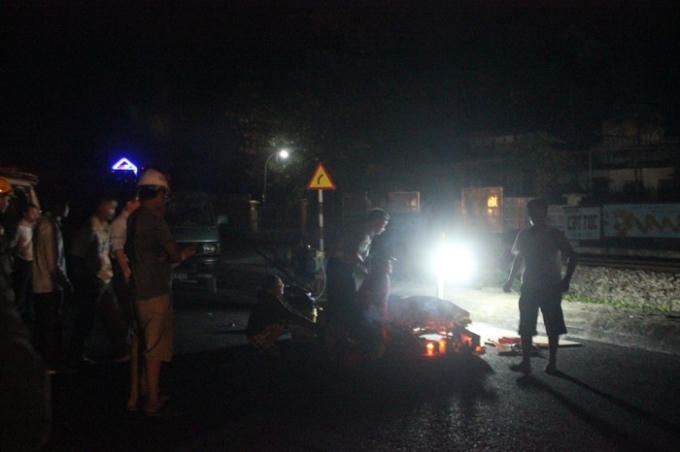 Hiện trường vụ tai nạn (ảnh Minh Đức)