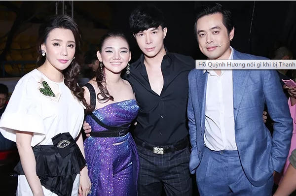 Cô trò Hồ Quỳnh Hương bên cố vấn Nathan Lee và giám khảo Dương Khắc Linh