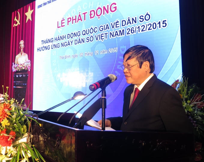 Thứ trưởng Nguyễn Viết Tiến phát biểu tại Lễ phát động