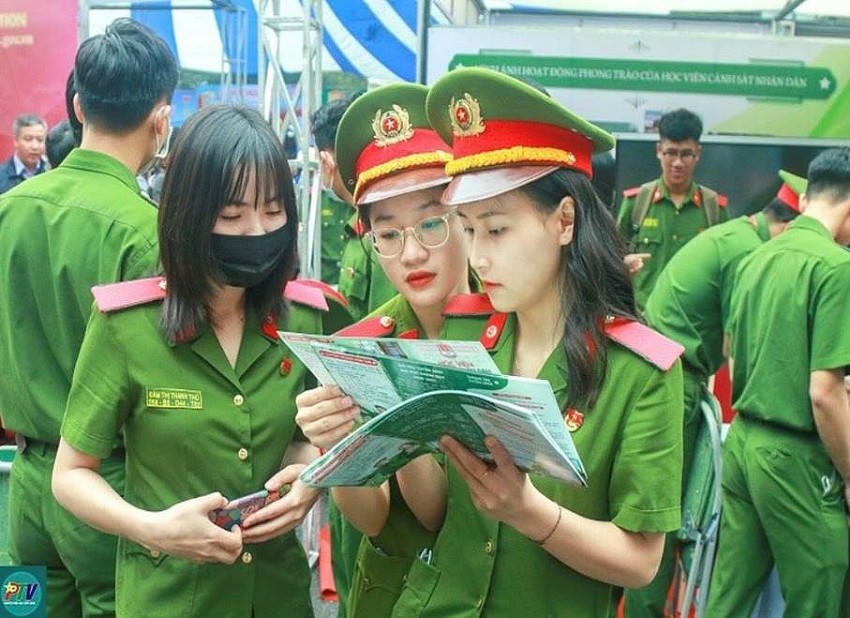 Tuyển sinh Công an nhân dân năm 2024 có nhiều điểm mới. Ảnh: PTV