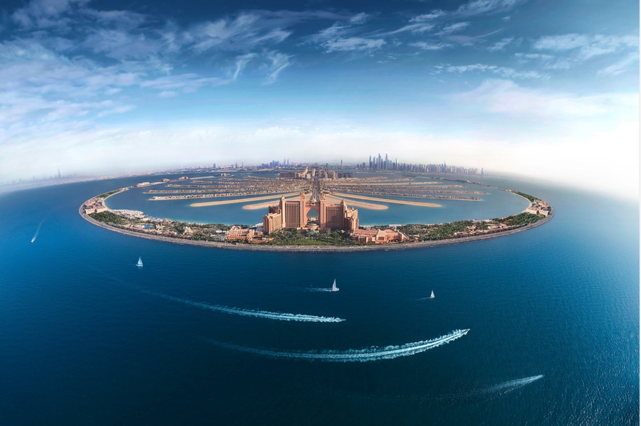 "Đảo cọ" Palm Jumeirah tại Dubai. Ảnh: Atlantis