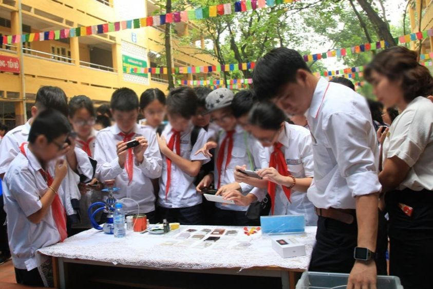 Một buổi tuyên truyền phòng, chống ma túy dành cho học sinh.