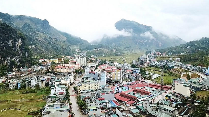 Toàn cảnh thị trấn Đồng Văn.