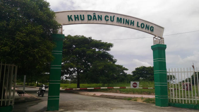 Khu dân cư Minh Long, nhiều năm nay người mua nhà không thể xây cất.