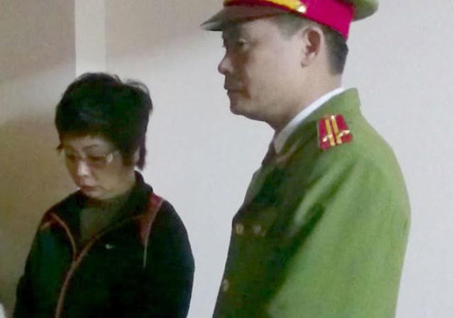 Bà Châu Thị Thu Nga lúc bị khởi tố, bắt tạm giam.