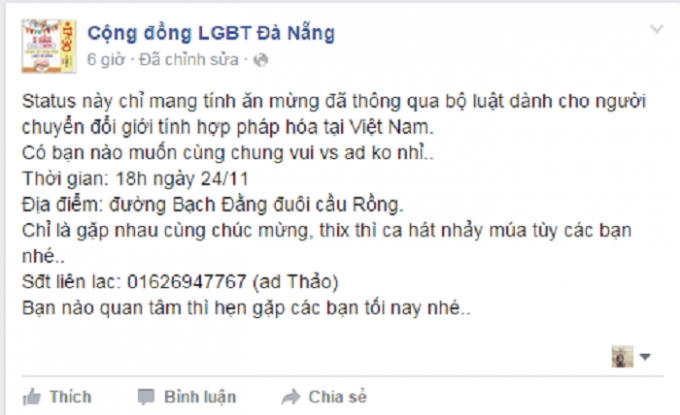 Chùm ảnh nóng: Cộng đồng người chuyển giới trên mạng vỡ òa sung sướng