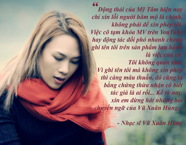 Những cuộc đụng độ "nảy lửa" giữa sao Việt và nhạc sĩ - Sự việc ca sĩ Mỹ Tâm bị tác giả chuyển ngữ ca khúc “Anh thì không” tố sử dụng ca khúc trái phép khiến dư luận đang “nóng” lên. Trước đó, showbiz Việt cũng chứng kiến nhiều cuộc đụng độ "nảy lửa" giữa sao Việt và nhạc sĩ xoay quanh vấn đề sử dụng ca khúc chưa xin phép…