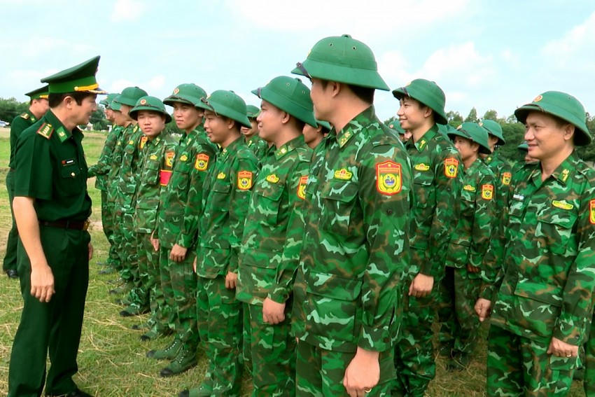 BĐBP Tây Ninh tổ chức kiểm tra bắn đạn thật năm 2025. Ảnh: Lâm Quân
