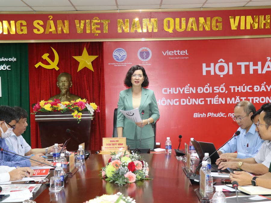 Phó Chủ tịch UBND tỉnh Trần Tuyết Minh phát biểu chỉ đạo tại hội thảo. Ảnh: BPTV