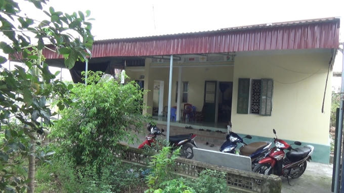 Ngôi nhà của bà Dung - Nơi đối tượng Nguyễn Văn Tuấn sinh sống.