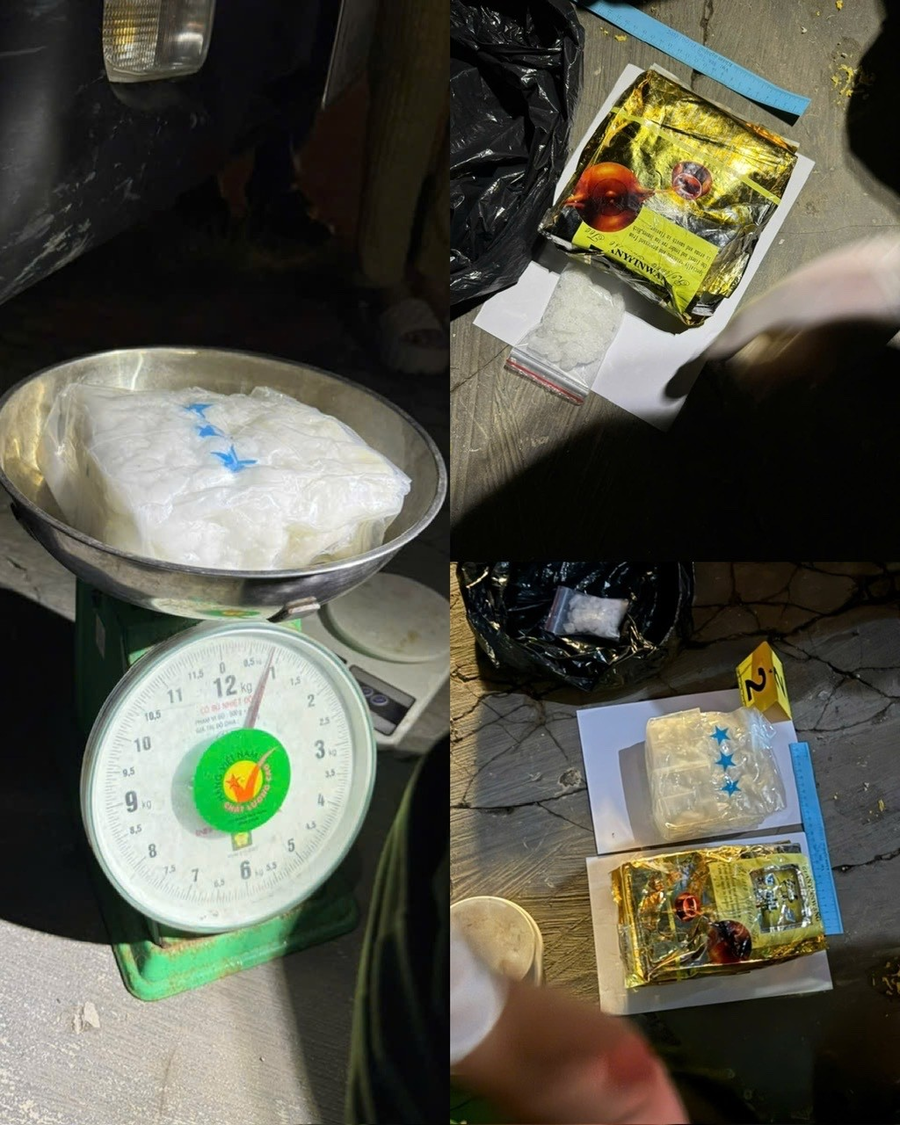 Tang vật vụ án do lực lượng Công an thu giữ