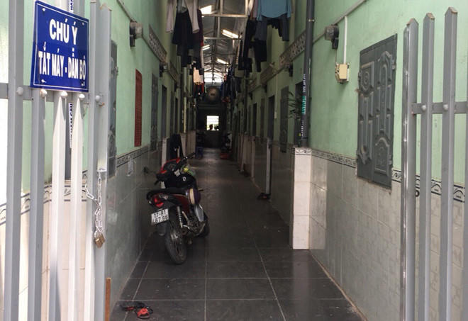 Khu nhà trọ xảy ra vụ án. (Ảnh: báo Zing.vn)