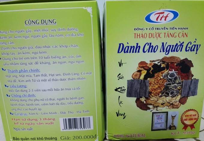 Chị Thu thừa nhận mã vạch sản phẩm 8938517753077 được đăng quảng cáo trên bao bì sản phẩm là sản phẩm của chị đã đăng ký với Cục sở hữu trí tuệ.