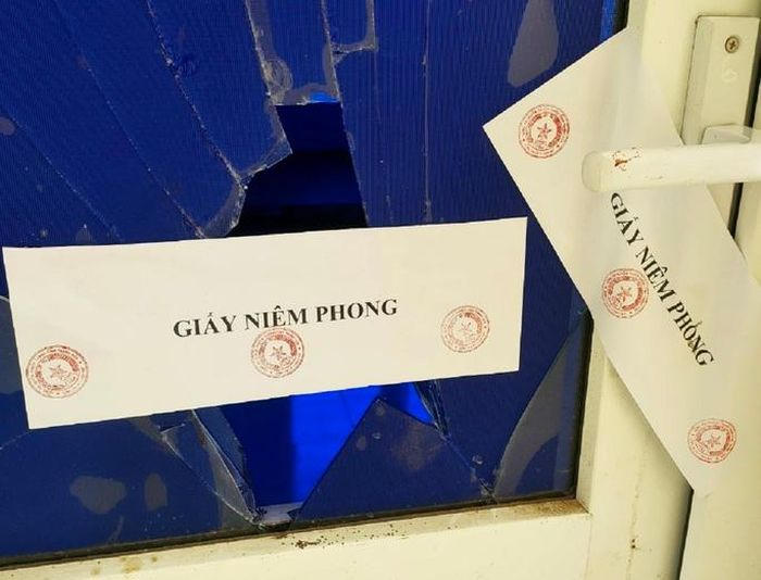 Căn phòng nơi xảy ra sự việc đang được công an niêm phòng