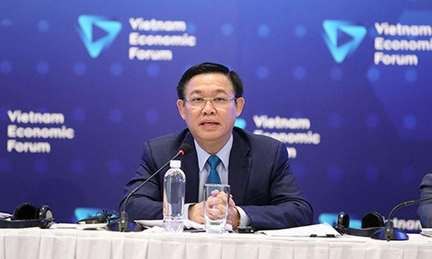 Phó Thủ tướng Vương Đình Huệ phát biểu tại diễn đàn.