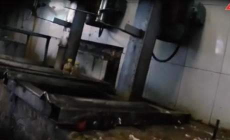 Khi được hỏi về giá, chủ cơ sở sản xuất cho biết, giò ngon nhất là 55.000 đồng/kg, giò làm hàng 50.000 đồng/kg và 40.000 đồng/kg nếu người mua đặt trước. Ảnh: ANTV.