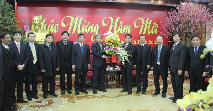 Bộ trưởng Bộ Tư Pháp Hà Hùng Cường chúc tết các vị lãnh đạo TP. Hà Nội