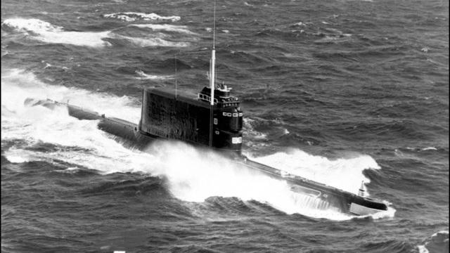 Tàu ngầm K-129 (Ảnh: Moscow Times).