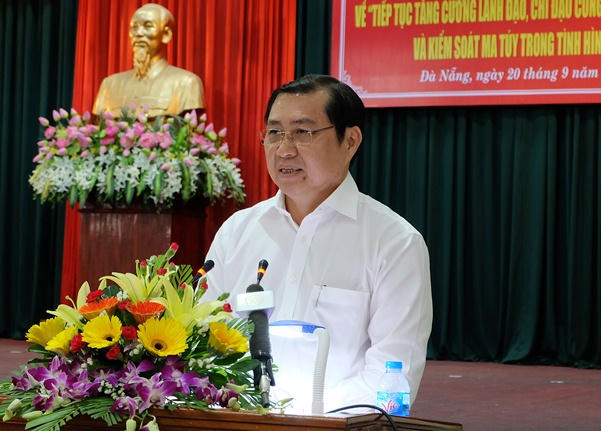 Ông Huỳnh Đức Thơ lo ngại trước tình trạng người nghiện ma tuý có xu hướng trẻ hoá. Ảnh: danang.gov.vn.