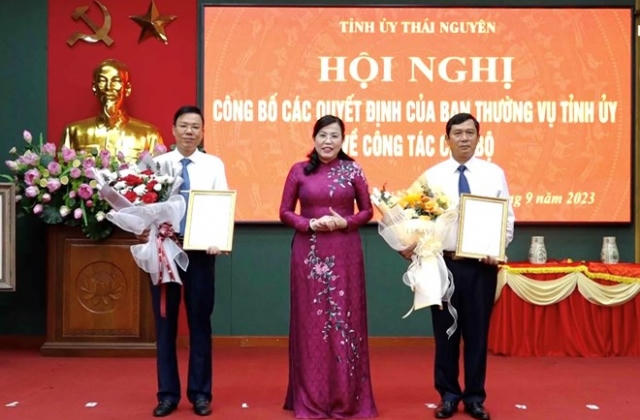 Tỉnh Thái Nguyên điều động loạt cán bộ chủ chốt