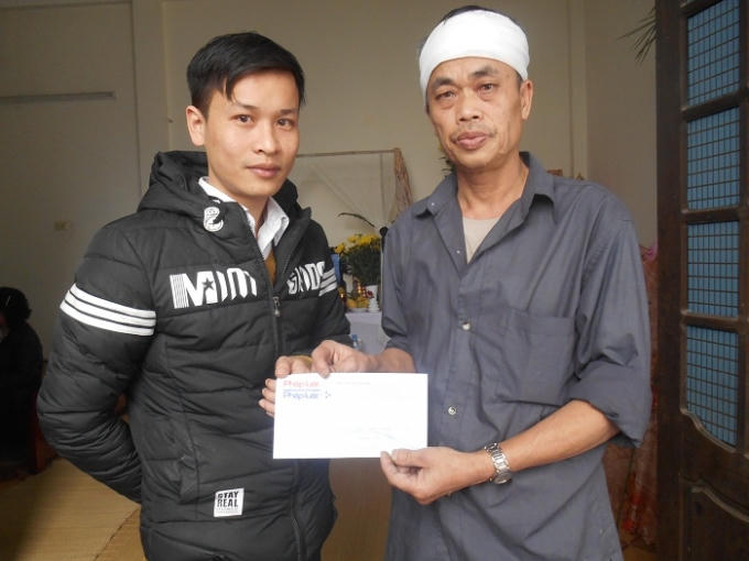 Đại diện Pháp luật Plus đến chia buồn cùng gia đình nạn nhân Nguyễn Thị Chúc.