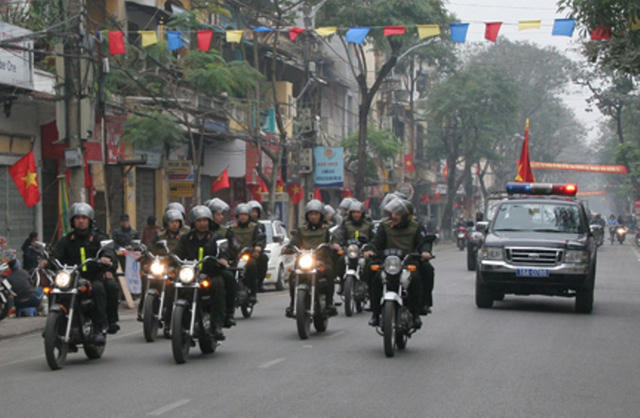 Cảnh Sát cơ động Hải Phòng đang tuần tra kiểm soát ( Ảnh minh họa)
