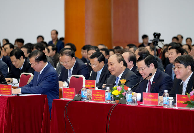 Thủ tướng dự Hội nghị tổng kết c&ocirc;ng t&aacute;c t&agrave;i ch&iacute;nh &ndash; ng&acirc;n s&aacute;ch năm 2017, triển khai nhiệm vụ năm 2018