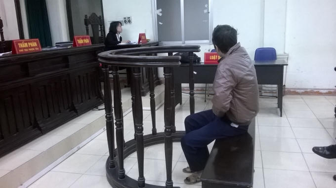 Bị cáo Lưu Chiến Thắng tại phiên tòa phúc thẩm ngày 16/12 (Ảnh: Nguyễn Xinh)