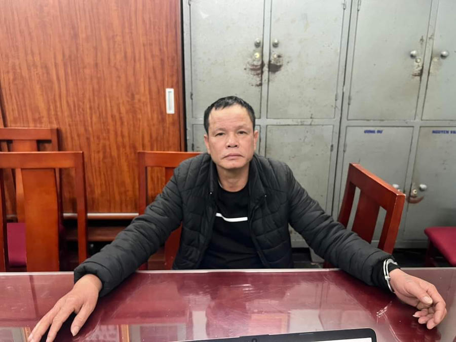 Đối tượng bị bắt giữ.