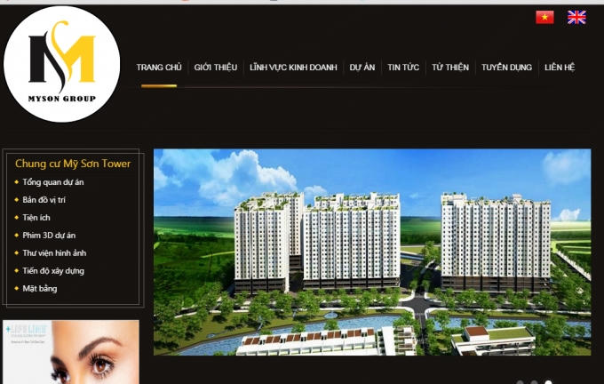 Trang web chính thức của công ty Mỹ Sơn có địa chỉ http://mysongroup.vn