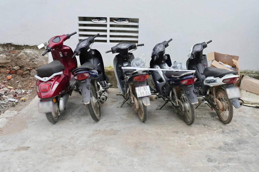 Tang vật vụ việc - Ảnh Công an Nghệ An.