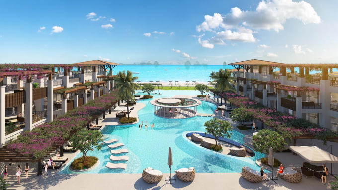 Tiện tích bể bơi tại Sun Premier Village Halong Bay