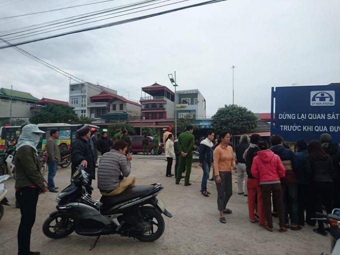 Hiện trường nơi xảy ra sự việc.