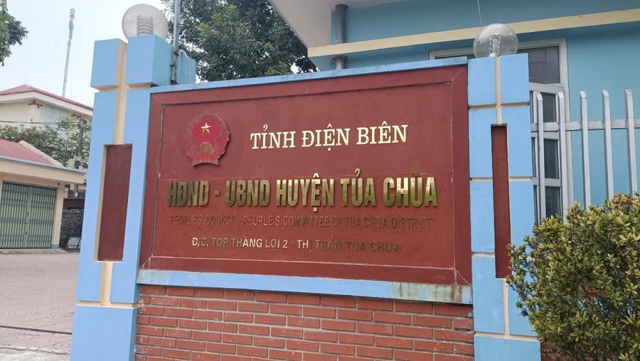 Trụ sở UBND huyện Tủa Chùa, tỉnh Điện Biên.